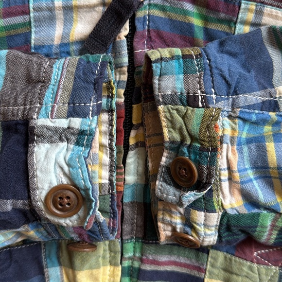 Baby Gap Madras Plaid Zip Jacket Coat Cotton Patchwork Pockets Toddler/18-24mo - Picture 9 of 16